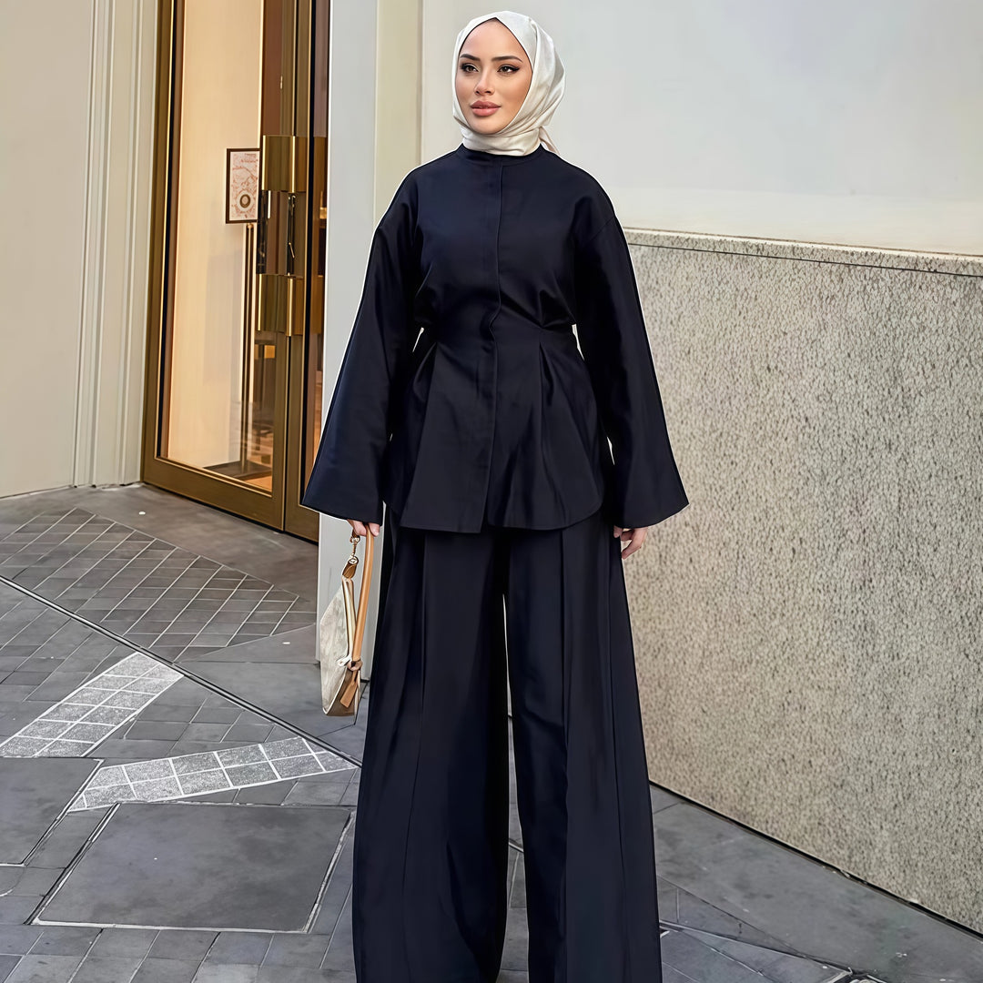 Damen Legere Overalls mit weiten Ärmeln und Knopfverschluss Drune
