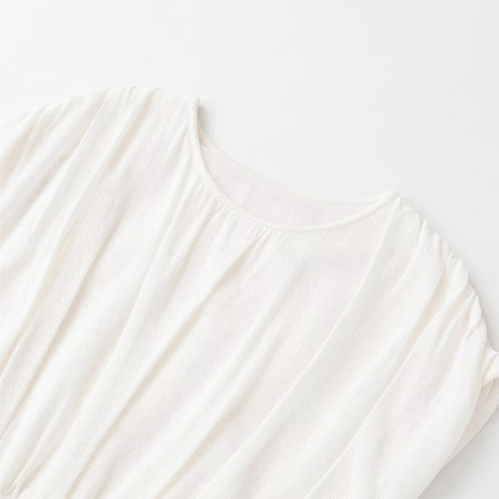 Damen modisches Oversize-Top mit raffiniertem Bund Drune