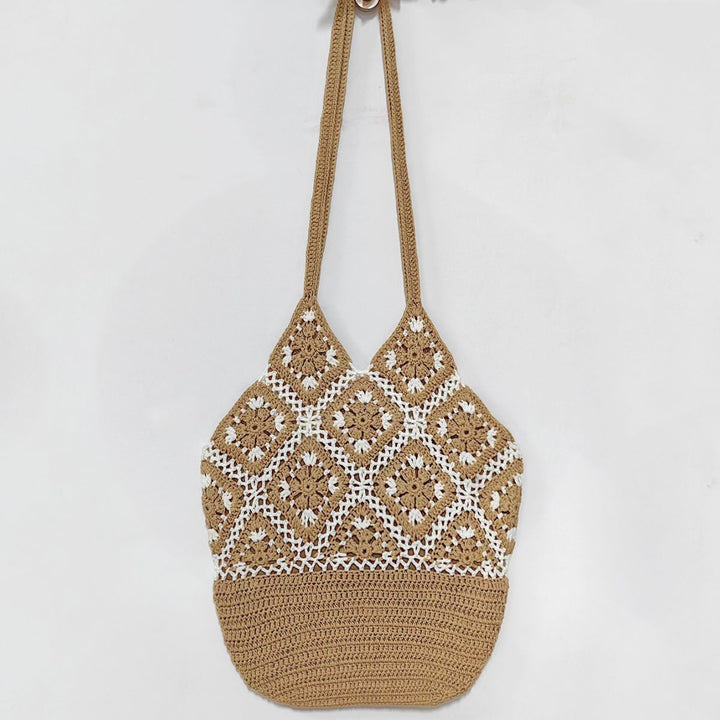 Damen handgefertigte Makramee Tasche Drune