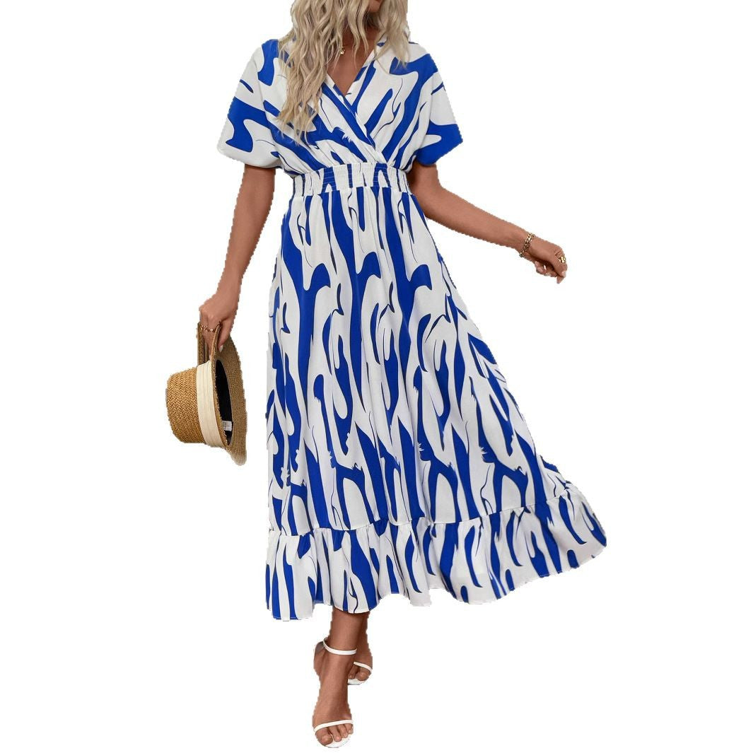 Damen Maxikleid mit fließendem Schnitt Drune