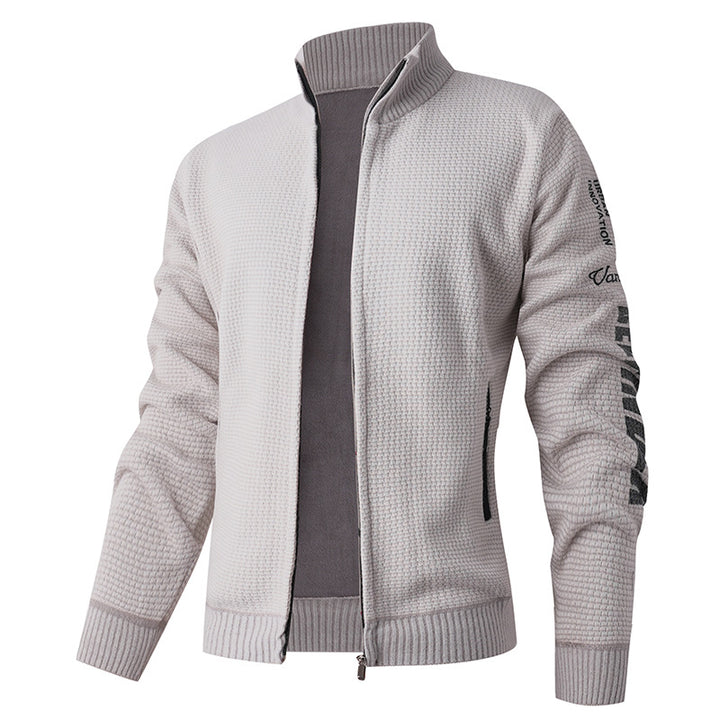 Herren gesteppte Freizeitjacke mit hohem Kragen und modernem Innenfutter Drune