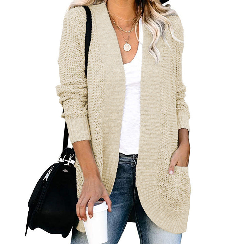 Damen Strickjacke mit weitem Schnitt und praktischen Taschen Drune