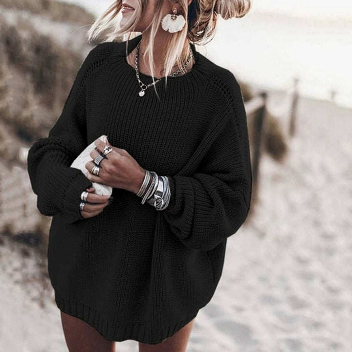Damen Oversized Strickpullover Drune