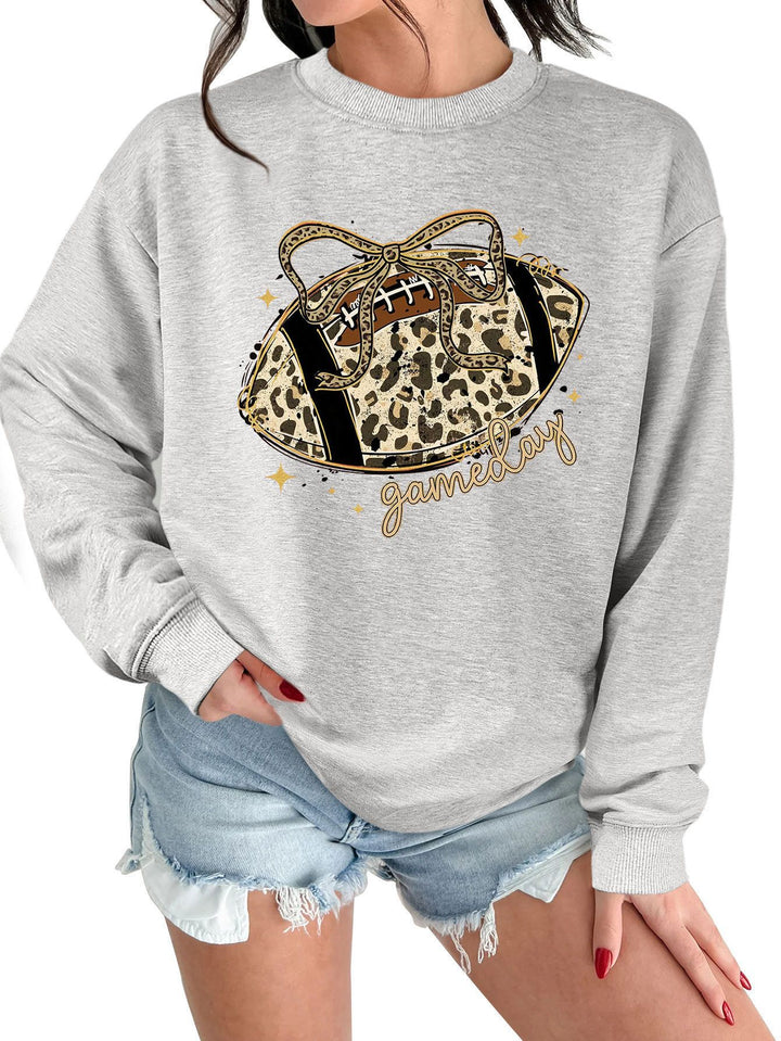 Damen Sweatshirt mit aufregendem Sportmotiv und lässigem Schnitt Drune
