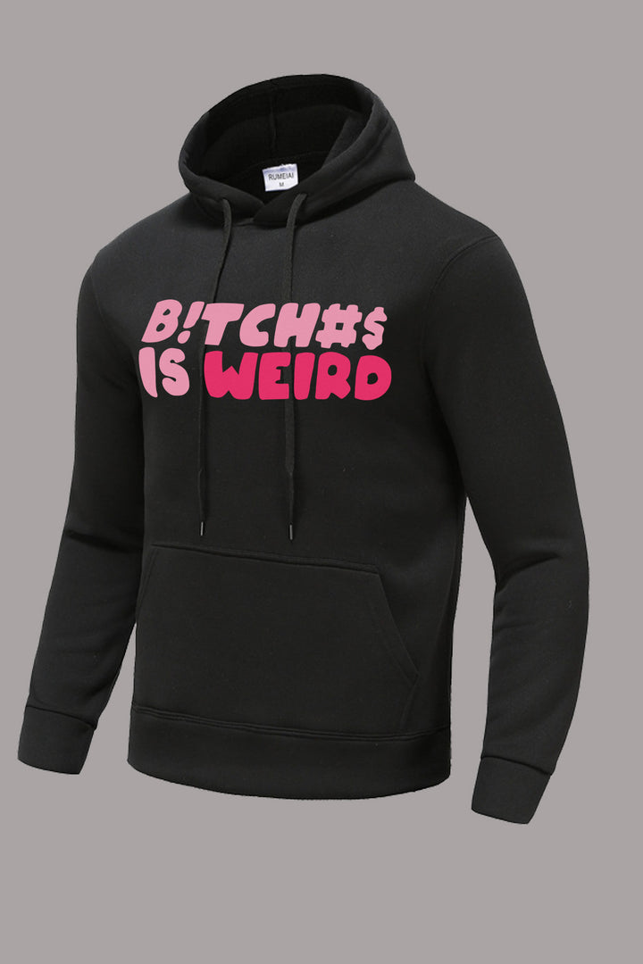 Damen Kapuzenpullover mit auffälligem Schriftzug Drune