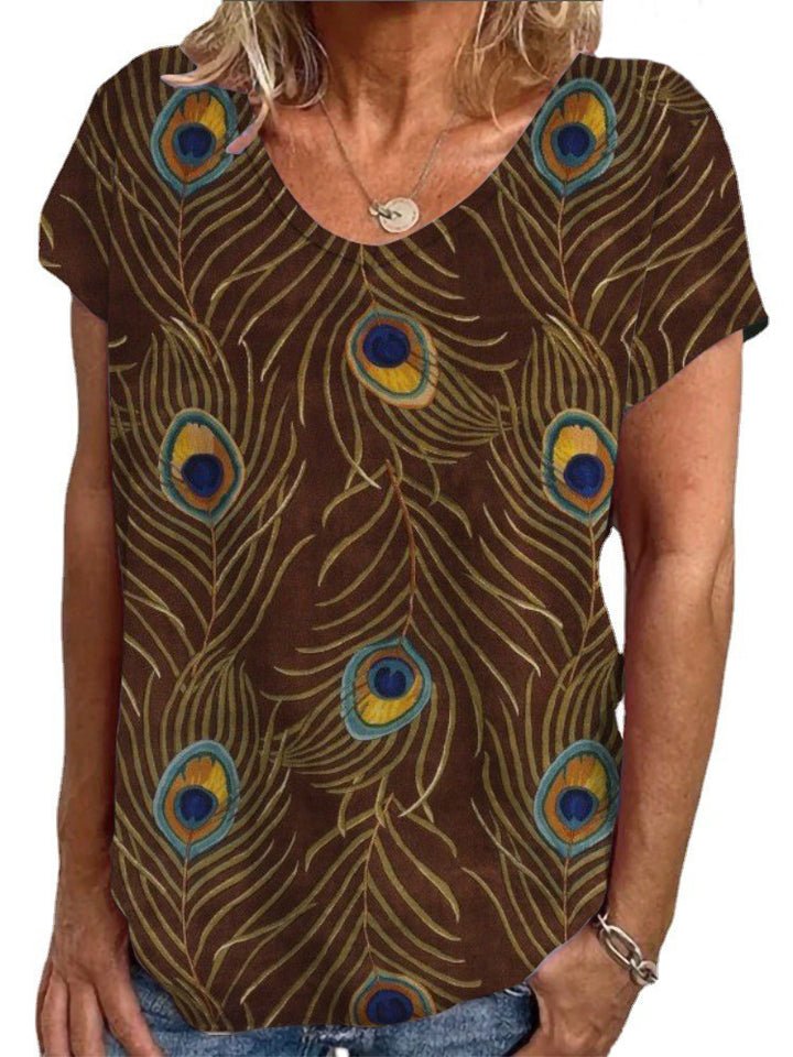 Damen T-Shirt mit einzigartigem Mandala-Design Drune
