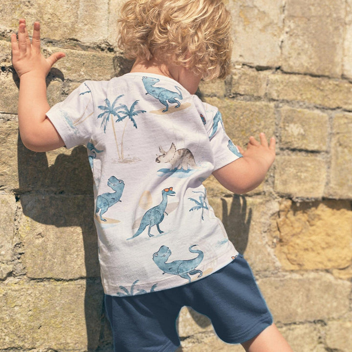 Jungen Sommer Outfit mit Dinosaurier-Print Drune