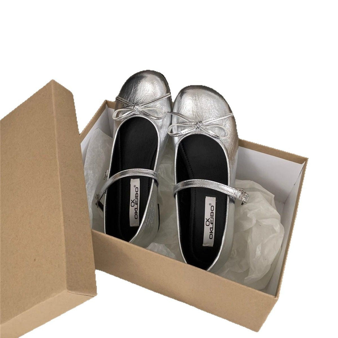 Damen Ballerinas mit elegantem Riemchen und zierlichem Schleifendetail Drune