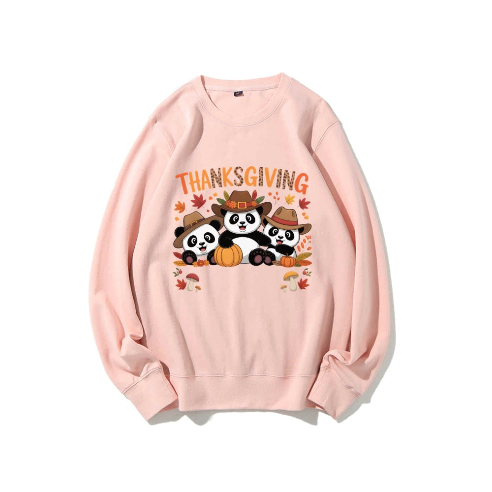 Damen Sweatshirt mit lustigem Tierdesign und herbstlichem Motiv Drune