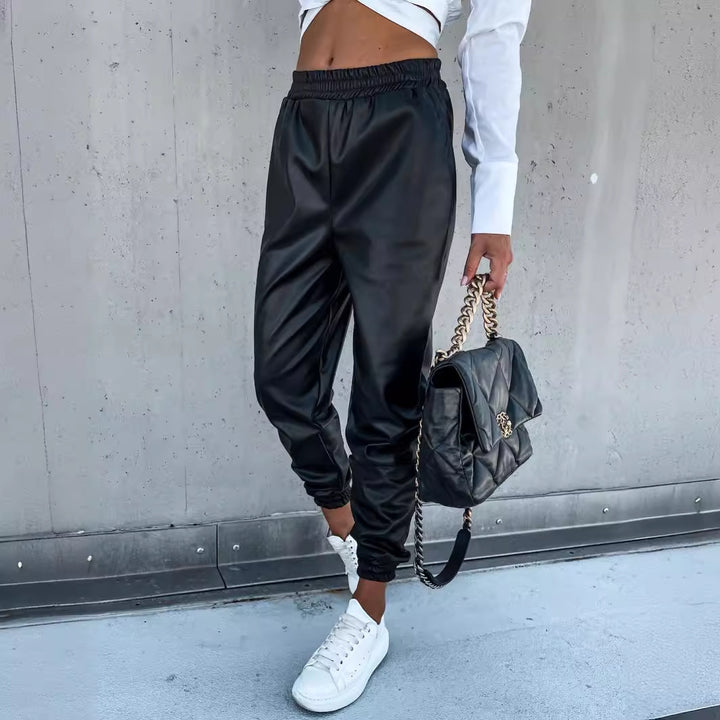Damen trendige Cropped-Bluse mit Knoten Drune
