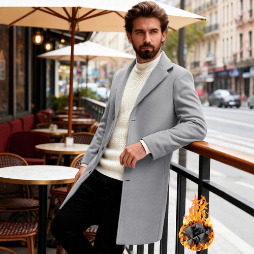 Herren eleganter, klassischer Übergangsblazer Drune