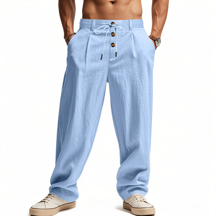 Herren Leinenhose mit Atmungsaktiv & Verstellbarer Kordelzug | Drune V2
