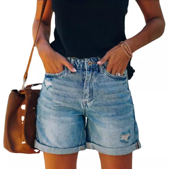 Damen Jeans-Shorts mit moderner und lässiger Passform Drune