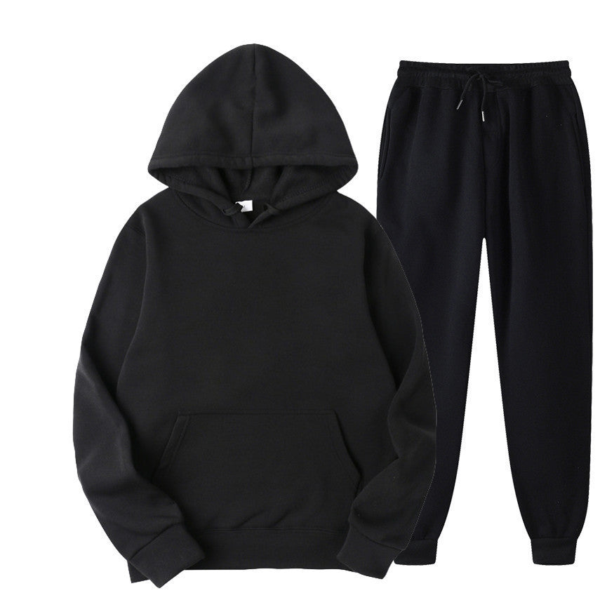 Unisex nan gemütliches Hoodie-Jogginganzug-Set mit Kängurutasche, elastischem Tunnelzugbund und gerippten Bündchen Drune