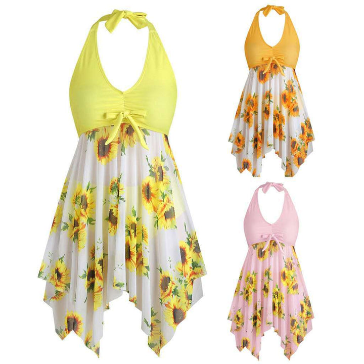 Damen Strandkleid mit verspieltem Blumendesign Drune