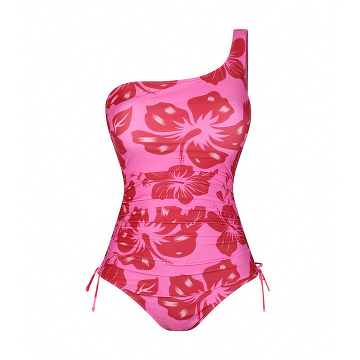 Damen Einteiliger Badeanzug mit stilvollem Wickelrock Drune