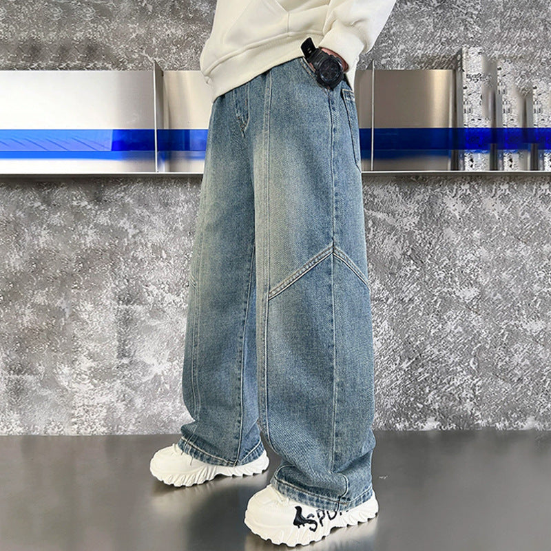Jungen weite Denim-Hose mit einzigartigem Design Drune