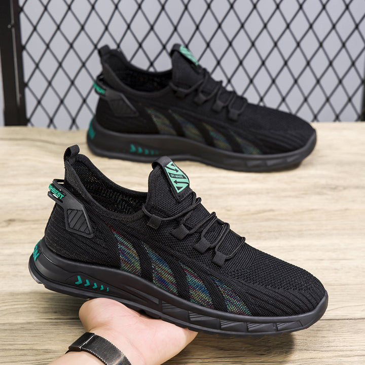 Herren Leichte Sneaker mit atmungsaktiven Mesh-Einsätzen und dämpfender Sohle Drune