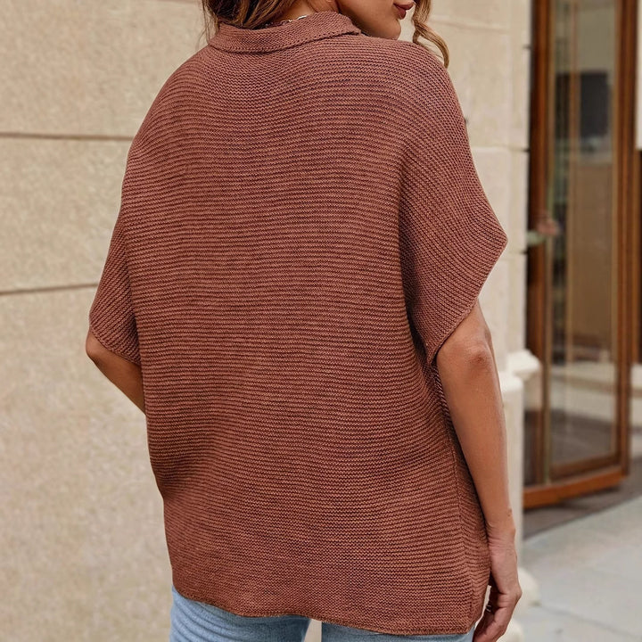 Damen lässiger Strickpullover Drune