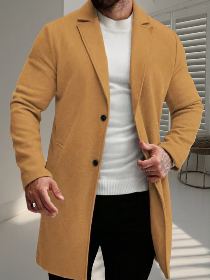 Herren eleganter Wollmantel Drune