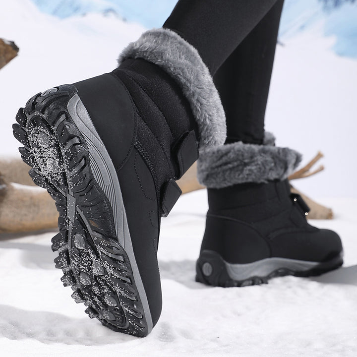 Damen Winterstiefel mit rutschfester Sohle und warmem Innenfutter Drune