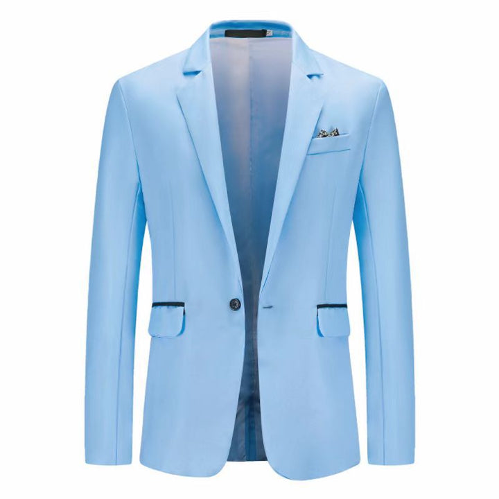 Herren Eleganter Anzugblazer mit feiner Struktur und modernem Schnitt Drune