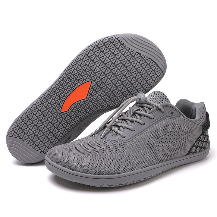 Unisex nan barfuß-inspirierter Strick-Sneaker mit elastischer Passform, Schnellzugkordel und griffiger Vollgummi-Laufsohle Drune