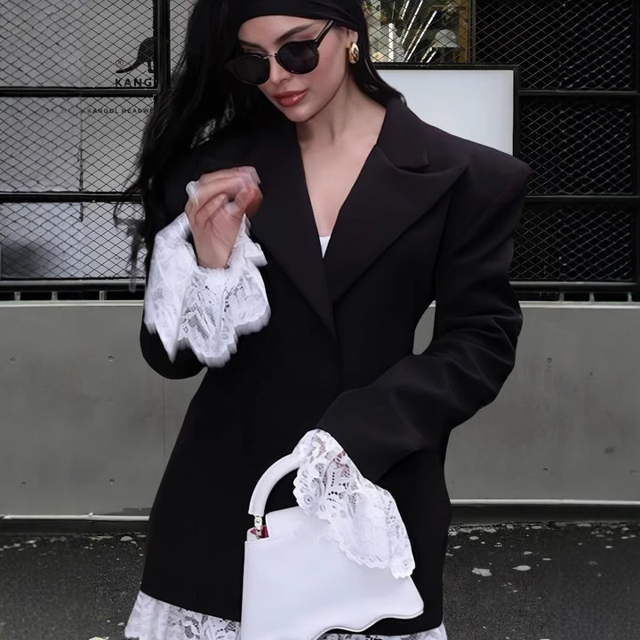 Damen Oversized Blazer mit innovativem Schnitt und elegantem Design Drune