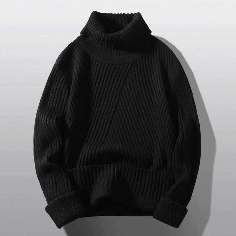 Damen Grobstrick-Rollkragenpullover mit aufwendigem Rippmuster Drune