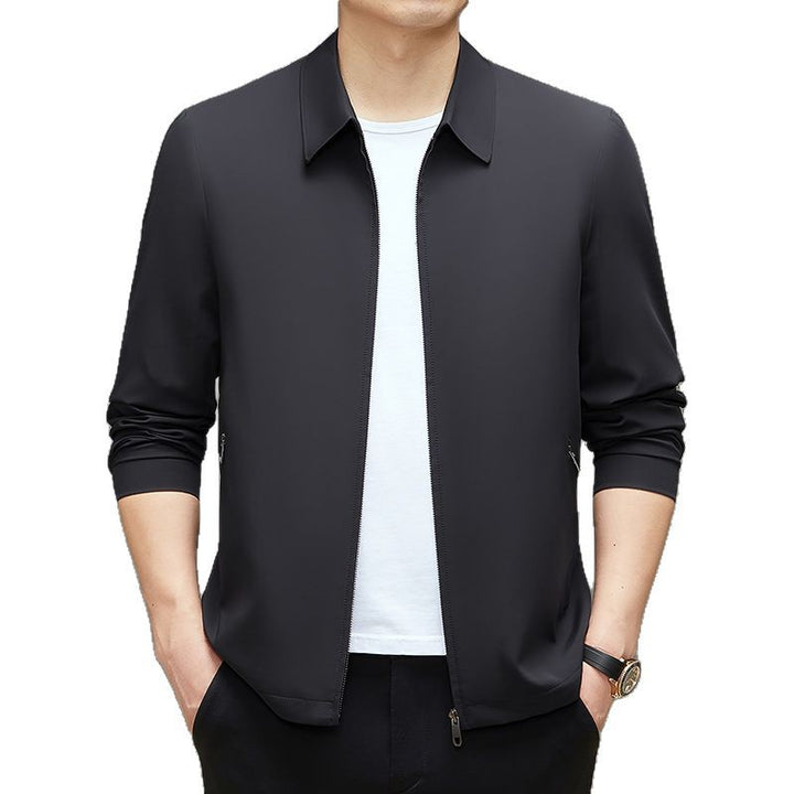 Herren Übergangsjacke mit sportlich-elegantem Design und seitlichen Reißverschlusstaschen Drune