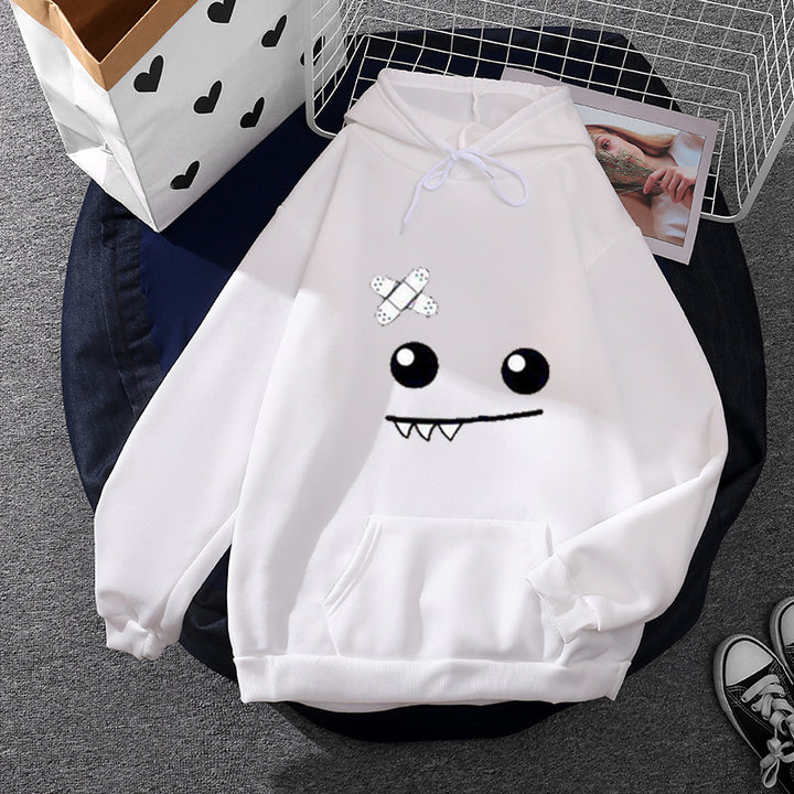 Damen Hoodie mit verspieltem Monster-Design Drune