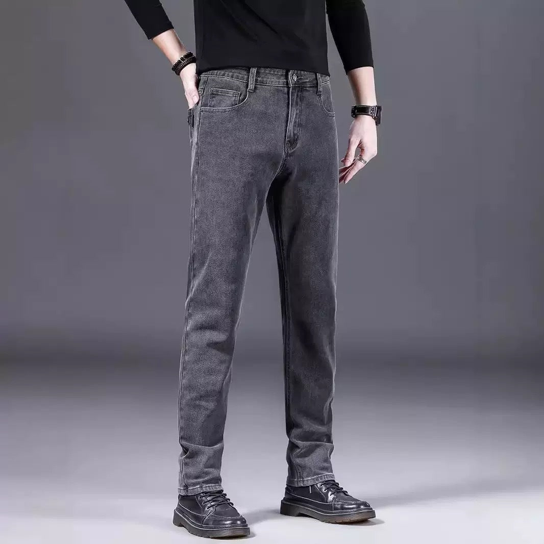 Herren modische Slim-Fit Jeans aus weichem Denim Drune