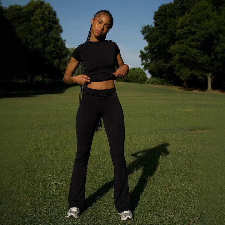 Damen Sportliches Yoga-Outfit Drune