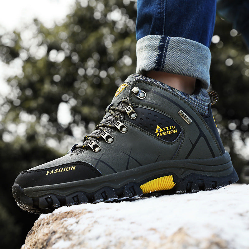 Herren Hochfunktionale Wanderschuhe mit verstärktem Knöchelschutz und rutschfester Sohle Drune