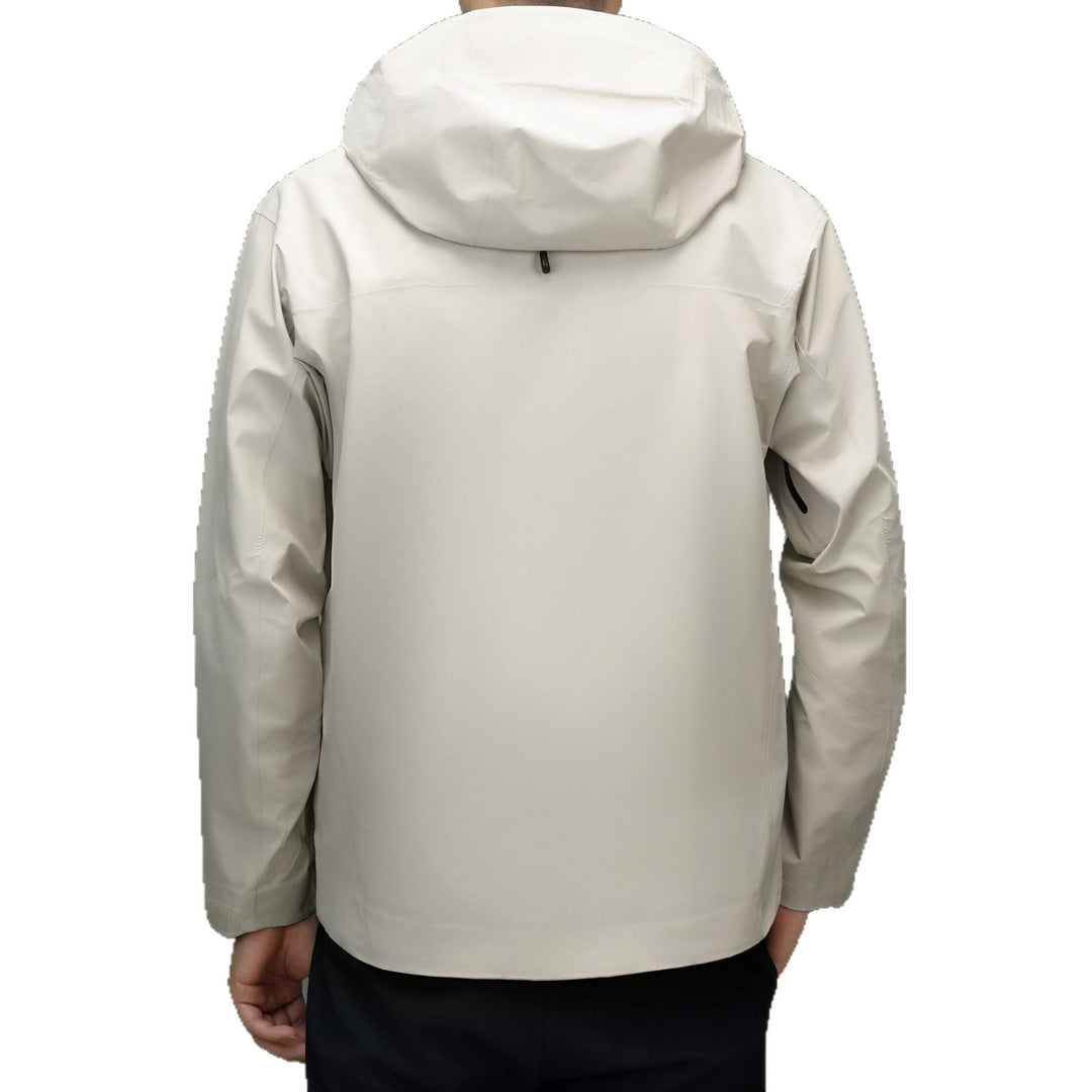 Herren wetterfeste Übergangsjacke mit verstellbarem Kapuzenkragen und praktischen Taschen Drune