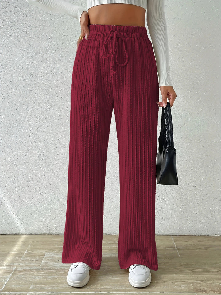 Damen Bequeme Stoffhose mit strukturierter Oberfläche Drune