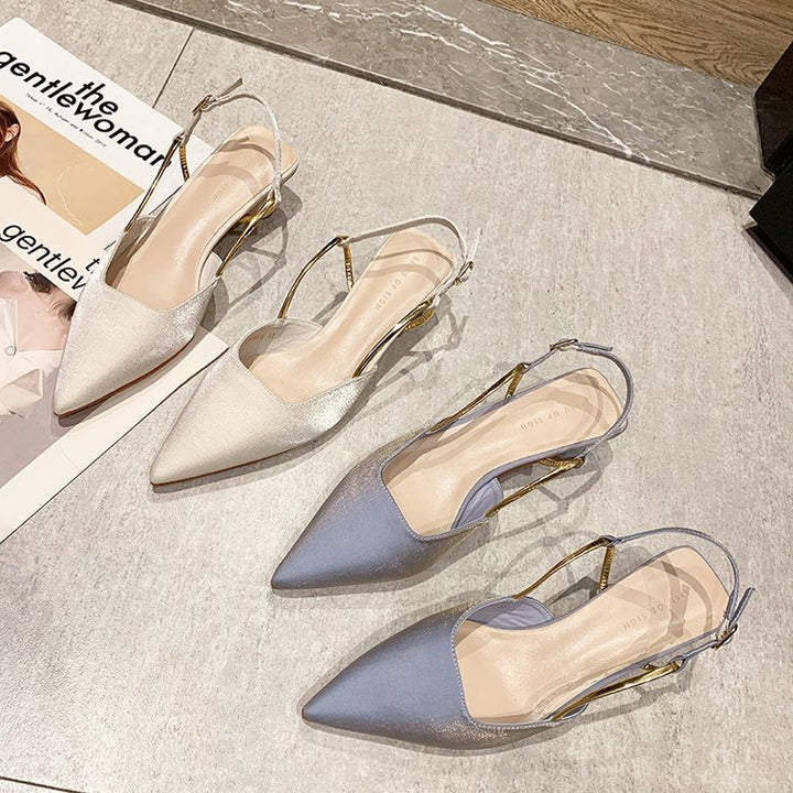 Damen Slingback Pumps mit elegantem Metallverschluss Drune