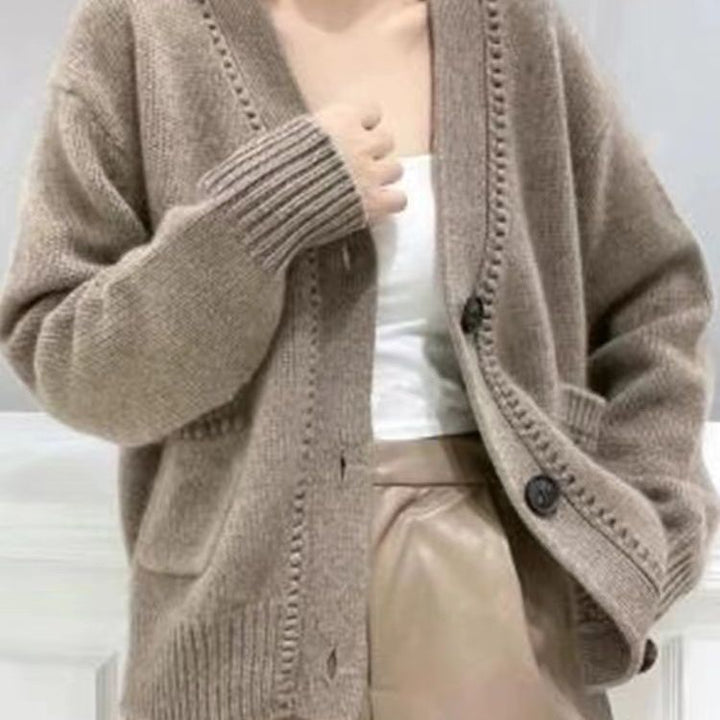 Damen Strickjacke im lässigen Oversized-Stil Drune