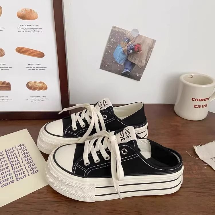 Damen Bequeme und lässige Plateau Sneakers Drune