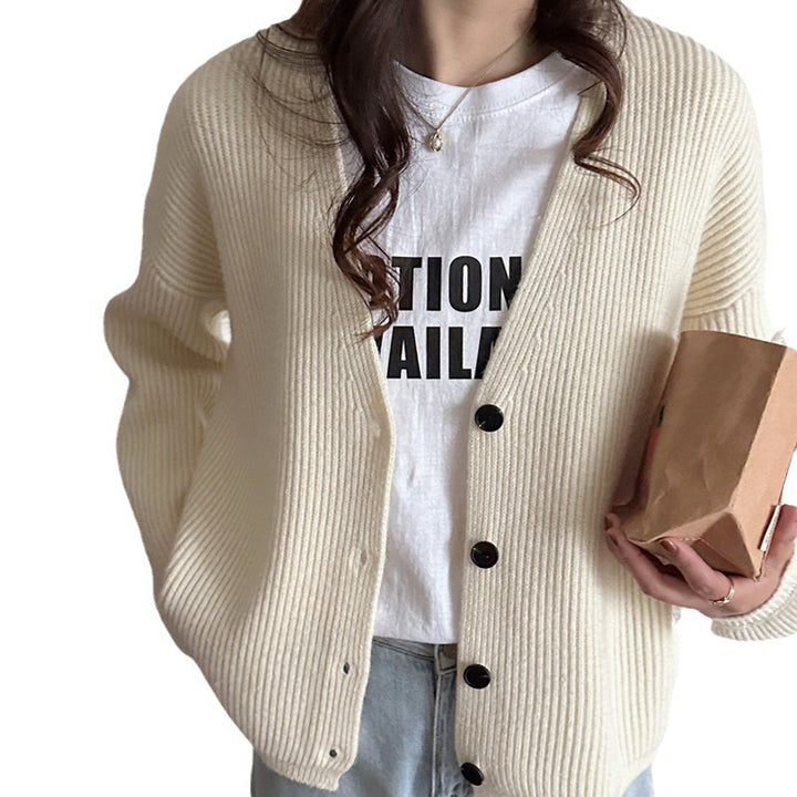 Damen Strickjacke im lässigen Oversized-Stil mit strukturiertem Rippdesign Drune