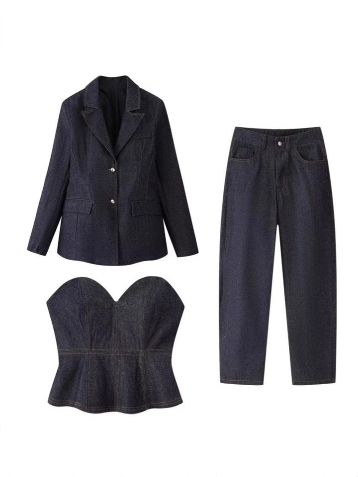 Damen elegante Business-Anzugkombination Drune
