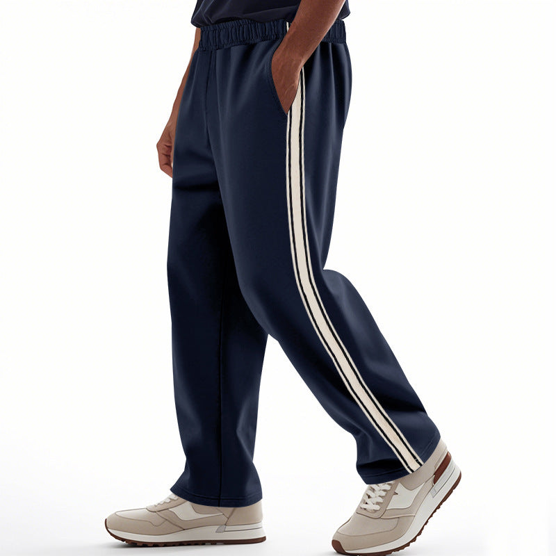 Herren Sportliche Freizeithose mit seitlichen Kontraststreifen Drune