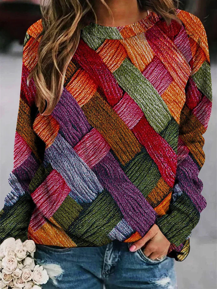 Drune | Pullover Aus Bedruckter Wolle