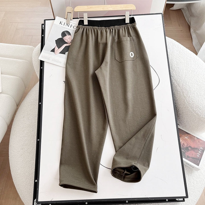 Damen bequeme Freizeithose mit verstellbarem Bund Drune