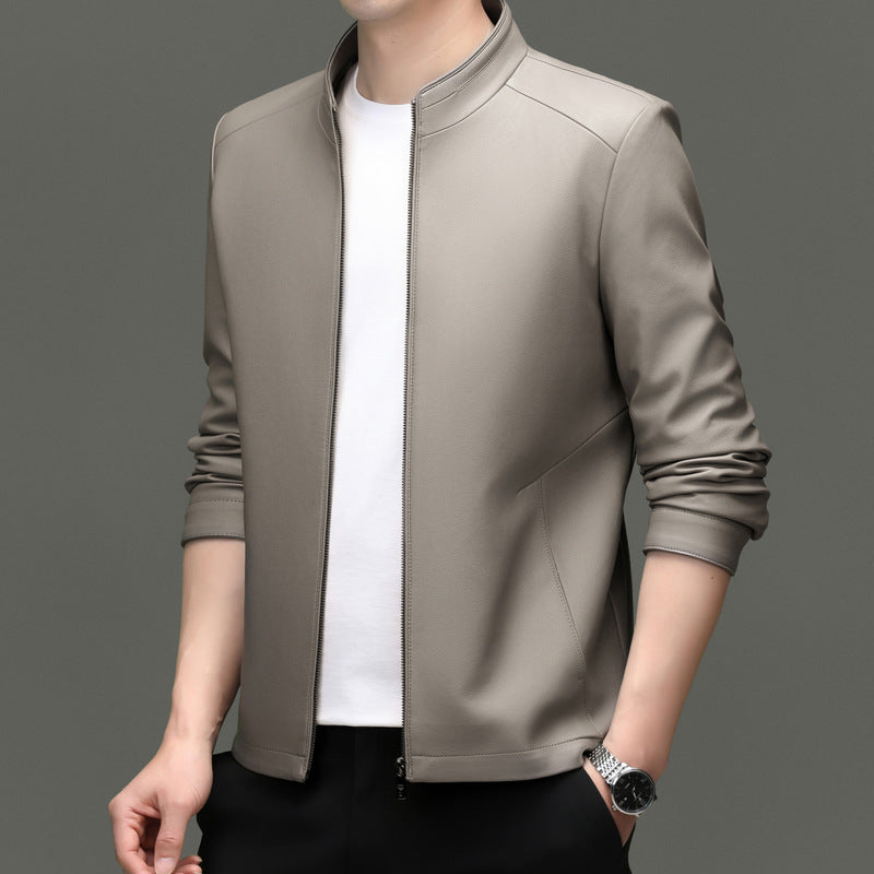 Herren Übergangsjacke mit hohem Stehkragen und modernem Schnitt Drune