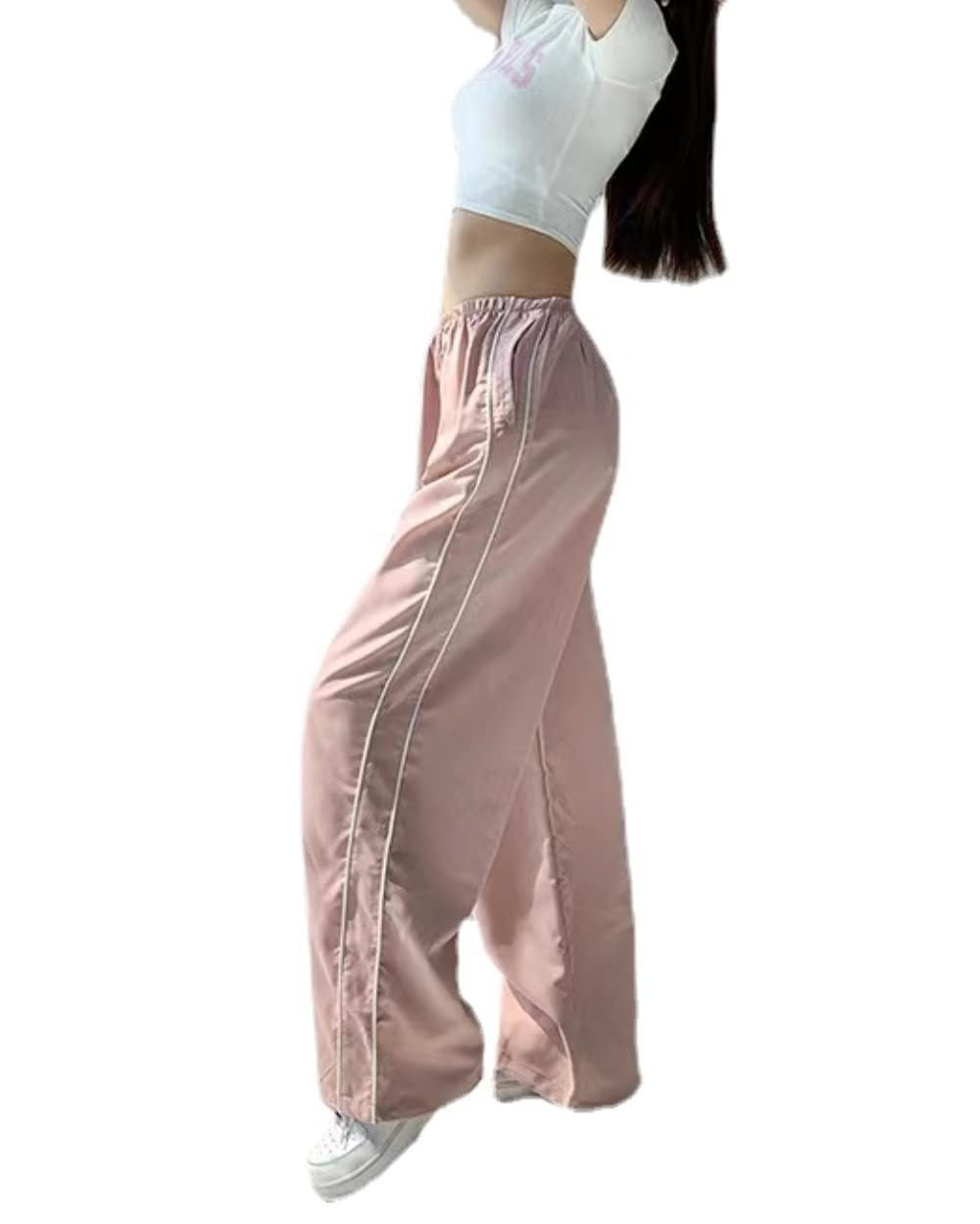 Damen Sportliche Hose mit weitem Schnitt und elastischem Bund Drune