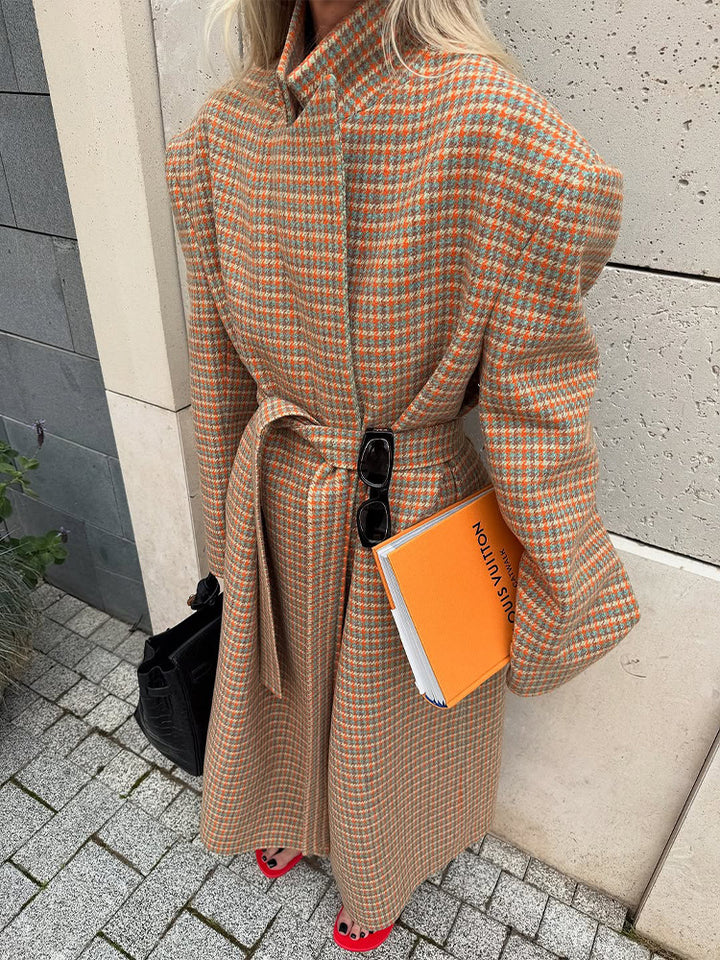 Damen Oversized Doppelreiher-Mantel Drune