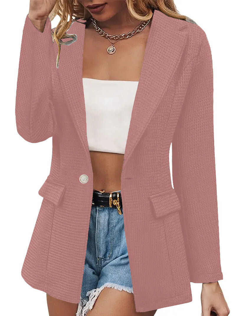 Damen Klassiker Eleganter Blazer Drune