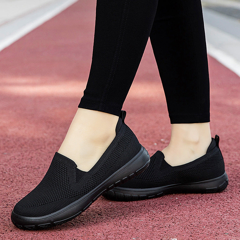 Damen nan nahtloser Strick-Slipper mit ergonomischer Fußbettenkontur und stoßabsorbierender Leichtlaufsohle Drune