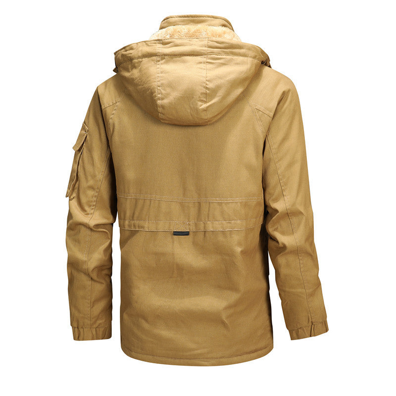 Herren Winterjacke mit abnehmbarer Kapuze Drune